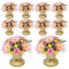 10Pcs Mini Metal Wedding Centerpieces Flower Vase Gold For Wedding Party New USA