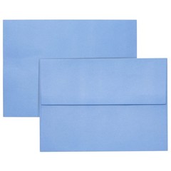 Juvale A7 Light Blue Envelopes – Moisture-Seal Flaps 7.25 inches,