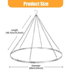 24″ Ceiling Drapes Hanging Kit for 6 Panels Wedding Ceiling Drapes Canopy