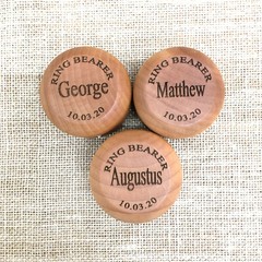Personalized Wooden Yo-yo Classic Wood Toy Keepsake Ring Bear Wedding Party Gift