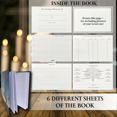 Funeral Guest Book | Memorial | for Cross Design