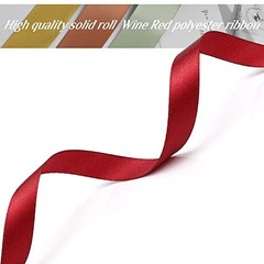 Ribbon for Gift Wrapping 50 Yards Perfect Wedding Party 1/2 inch Wine Red