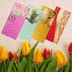 PARTH IMPEX Shagun Gift Envelope 7.5″ x 3.5″ Inches, Assorted Color & Design