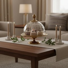 Glass for Me Cake Stand Double Tier Tableware for Dining Room