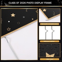 14 Pcs Large K-12 Graduation Photo Yard Sign Decorations 11 X 16 Inches