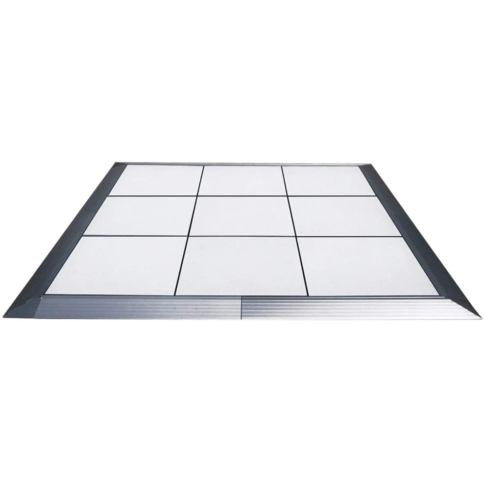 Portable Commercial Dance Floor 12×12 White Waterproof Tiles Wedding Event Party