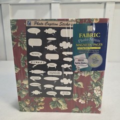 Thompson Floral Fabric Photo Album 3 Ring Binder Self Adhesive Magnetic Pages