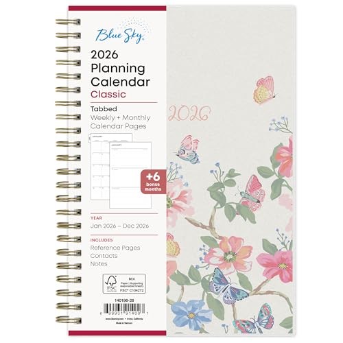 2026 Weekly and Monthly Planner Calendar, January 2026 – 5″ x 8″ Fly By- 2026