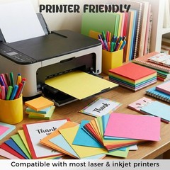 Booknow 60 Sheets Colored Cardstock Paper for Crafts, 30 Medium, Multi