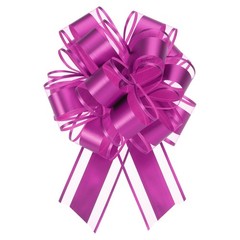 6pcs Gift Ribbon for Presents, Large Bow 15cm Bright Pink