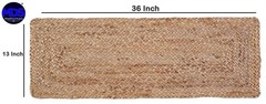 MDS Pack of 1 Handwoven Rectangle Jute Braided Table Runner 13 x 36 Inch, 100…