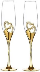 Wedding Champagne Goblets Toasting Flute Glasses for Bride and Groom Creative De