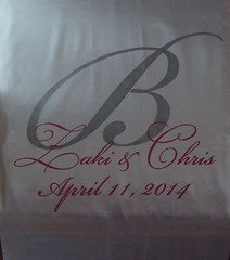 Wedding Aisle Runner Monogram Isle Runner Ceremony Decor Ivory Aisle Runner