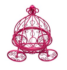 Cinderella Carriage Decorative Hot Pink Metal for Sweet 16 Party Centerpiece