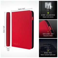 Vault X 9 Pocket Trading Card Zip Binder 360 Cards Premium Exo-Tec Album