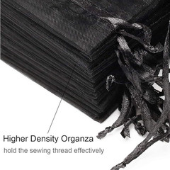50PCS Organza Gift Bags 4×6 Inch Drawstring Jewelry Party Favor Packaging