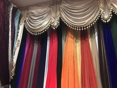 THEATER/STAGE Red Vintage Classic Velvet Curtain Drape 12ft H Sound Proof