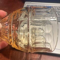 Vintage Yellow Glass Cup Goblet Retro Serveware Milk Glass Tinted Glass Serving