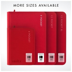 Vault X 9 Pocket Trading Card Zip Binder 360 Cards Premium Exo-Tec Album