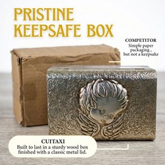 Baptism Candle Set in Premium Decoration Box with Towel, Rosary 4 inch, Gold