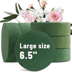 6 Packs Round Floral Foam Blocks,6.5In Dry Floral Foam for Artificial6325