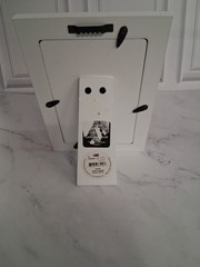 ‘Happily Engaged’ Picture Photo Frame 4×6 White w/Gold Modern Design NEW