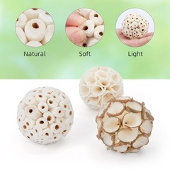 andwe Sola Bird Toy Balls – Natural Soft Chew & Shredding Foraging for Cockatiel