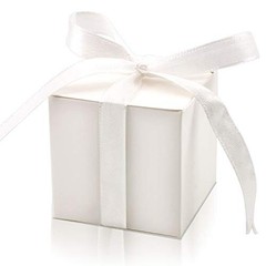 100 Pack Favor Boxes 2x2x2 inch Candy Boxes White Gift White(Pack of 100)