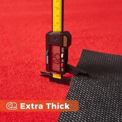 3ftx10ft Carpet Runner, 450GSM Extra Thick Non-Slip TPR Rubber, 3×10 ft Red