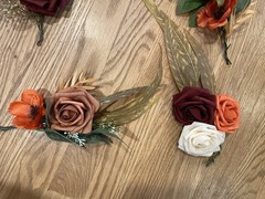 39 Artificial Flower Bundles And 60 Sage Green Chair Sashes