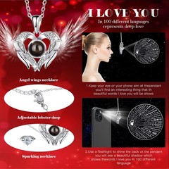 Gifts for Women Preserved Real Roses with I Love You Necklace Fresh Forever F.