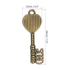 20 Pcs Vintage Key Bottle Openers 1.3 x 0.4 Inch for Wedding Party Favors
