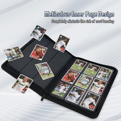 Arkeiliy Trading Card Binder Premium 9 Pocket Double Sided 540 Pocket Pu Card