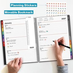 Planner 8.5×11, July 2026 to June 2027, Weekly and Monthly 2026-2027 Colorful