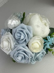 Ling’s Moment 7″ Navy Blue Bridesmaid Bouquet Artificial Wedding Flowers New