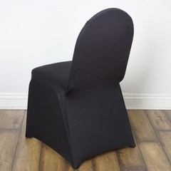 100 BLACK Banquet Stretch SPANDEX CHAIR COVERS Wedding Party Decorations