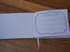 Guest Book, SHABBY CHIC, NEW, white, Floral
