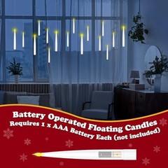 18 Pcs Floating Candles with Wand, Magic Decorations Magic Hanging 18 pack