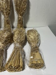 8 Pack Brown Dried Wheat Bundle, Wedding Decor 8x5x17, Individually Wrapped