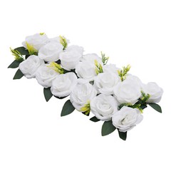 Wedding Dining Table Flower Centerpiece Artificial Rose Flower Arrangement 6Pcs