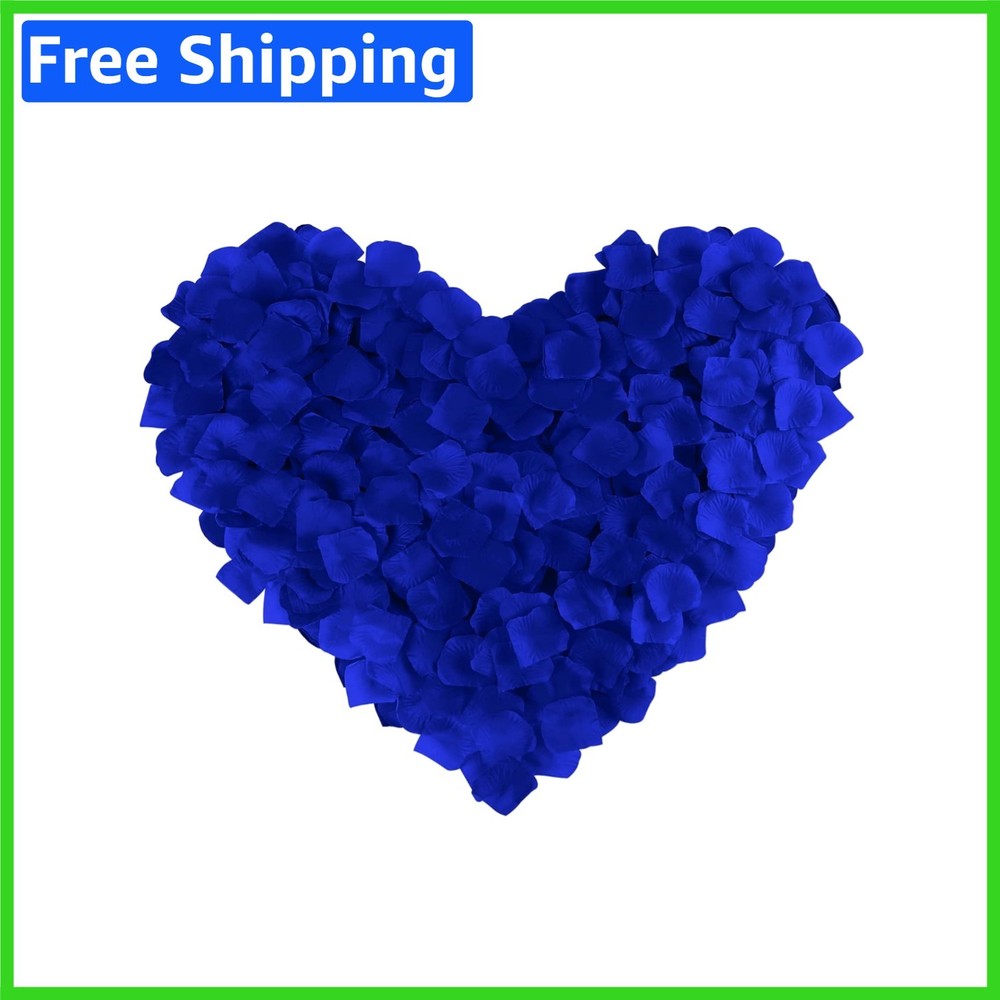 1000 Pcs Silk Rose Petals in Sapphire Blue – Elevate Your Wedding & Party Decor