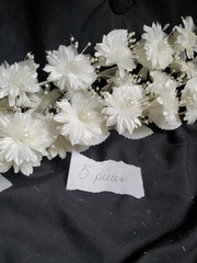 Wedding Floral Bundle Of 32 Pieces/white/Ivory/Iridescent/Picks/Stems/Flower/Lot