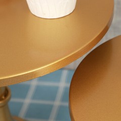 Round Cake Stand Metal Iron Pedestal Dessert Holder Wedding Party Rack Display