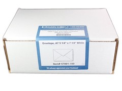 Envelopes, White A7 5 1/4″ x 7 Pointed Flap – 100 One Size,