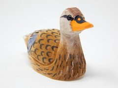 Mallard Duck Love Bird Cake Topper Bride & Groom Wedding Engagement Wood Statue