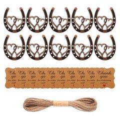 Set of 10 Alloy Horseshoes Pendant Keychain Pendant Metal Horseshoe for Wedding