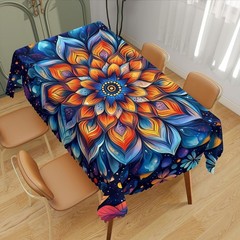 Mandala Decorative Rectangle Table Cloth 70″ x 52″ (Rectangular), Mandala_20