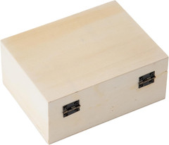 8 Pcs Wooden Box Holder Desk DIY Wooden Boxes 5X3.9X.3 in Desktop Organizer Orga
