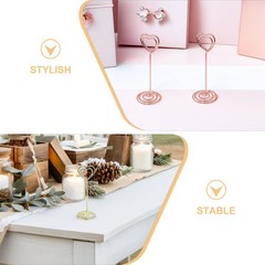 20Pcs Assorted Color Stable Metal Place Card Holders Reusable Table Stand Clips