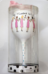 Bride Bridesmaid Goblet Mud Pie i do! Toasting Love Engagement Wedding Marriage